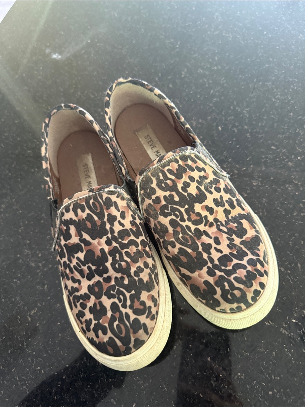 Steve Madden  Leopard Slip-On Sneakers - Pink/Black